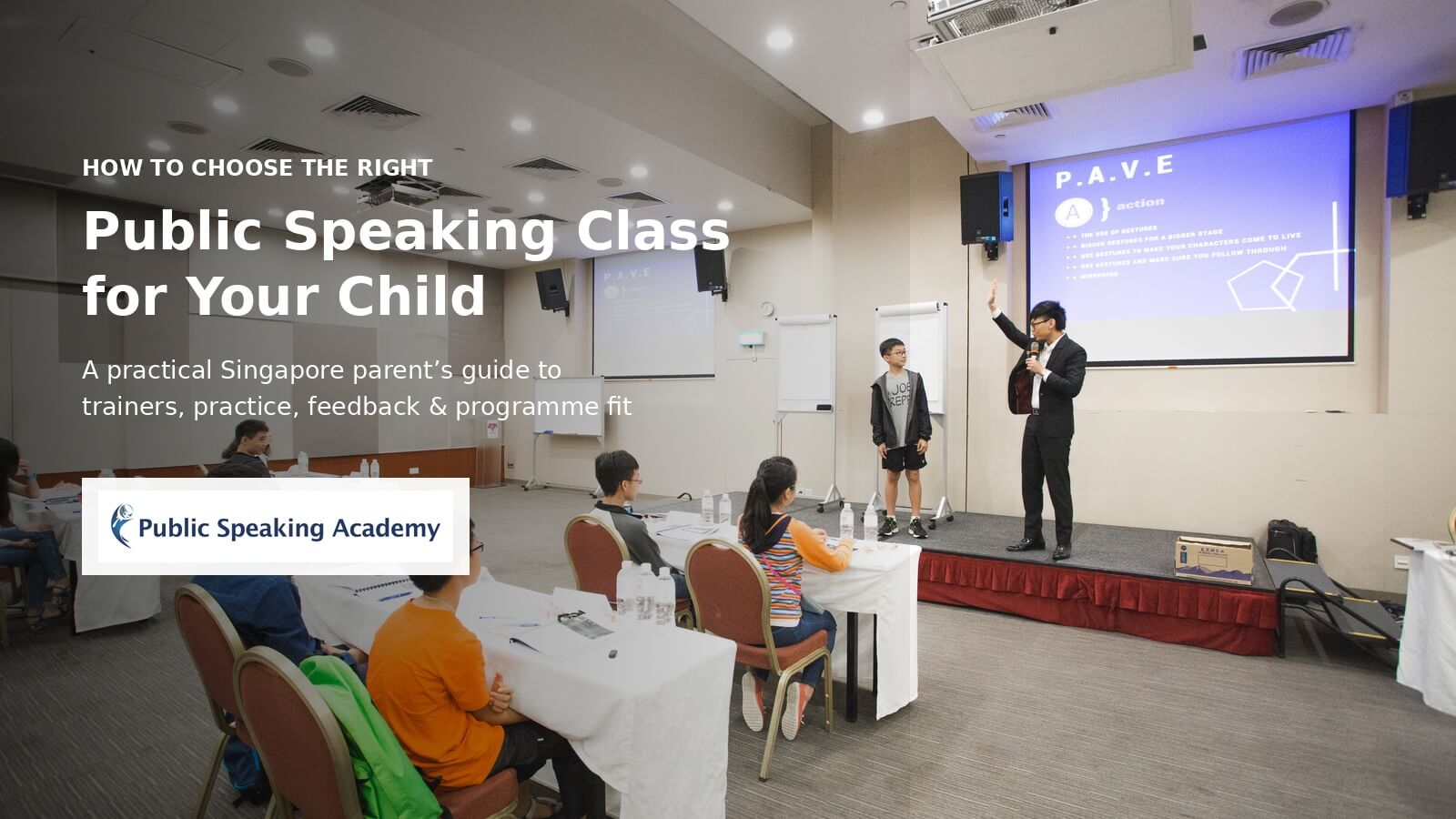 How to Choose the Right Public Speaking Class for Your Child in Singapore